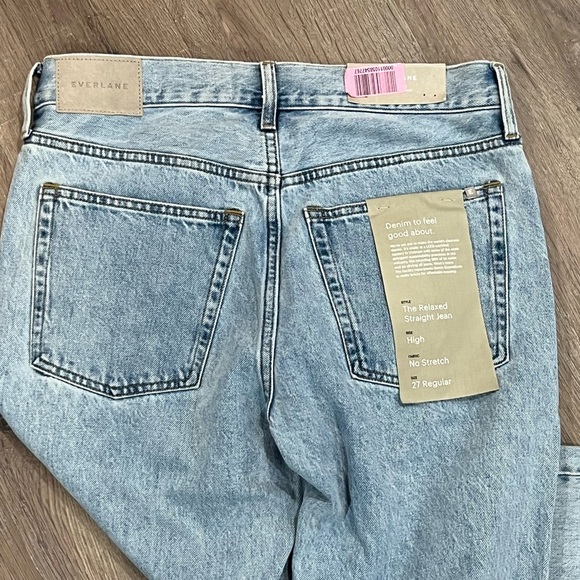 NWT Everlane Size 27 The Rigid Slouch Jean Vintage Sky Blue High Rise Denim - Picture 9 of 15